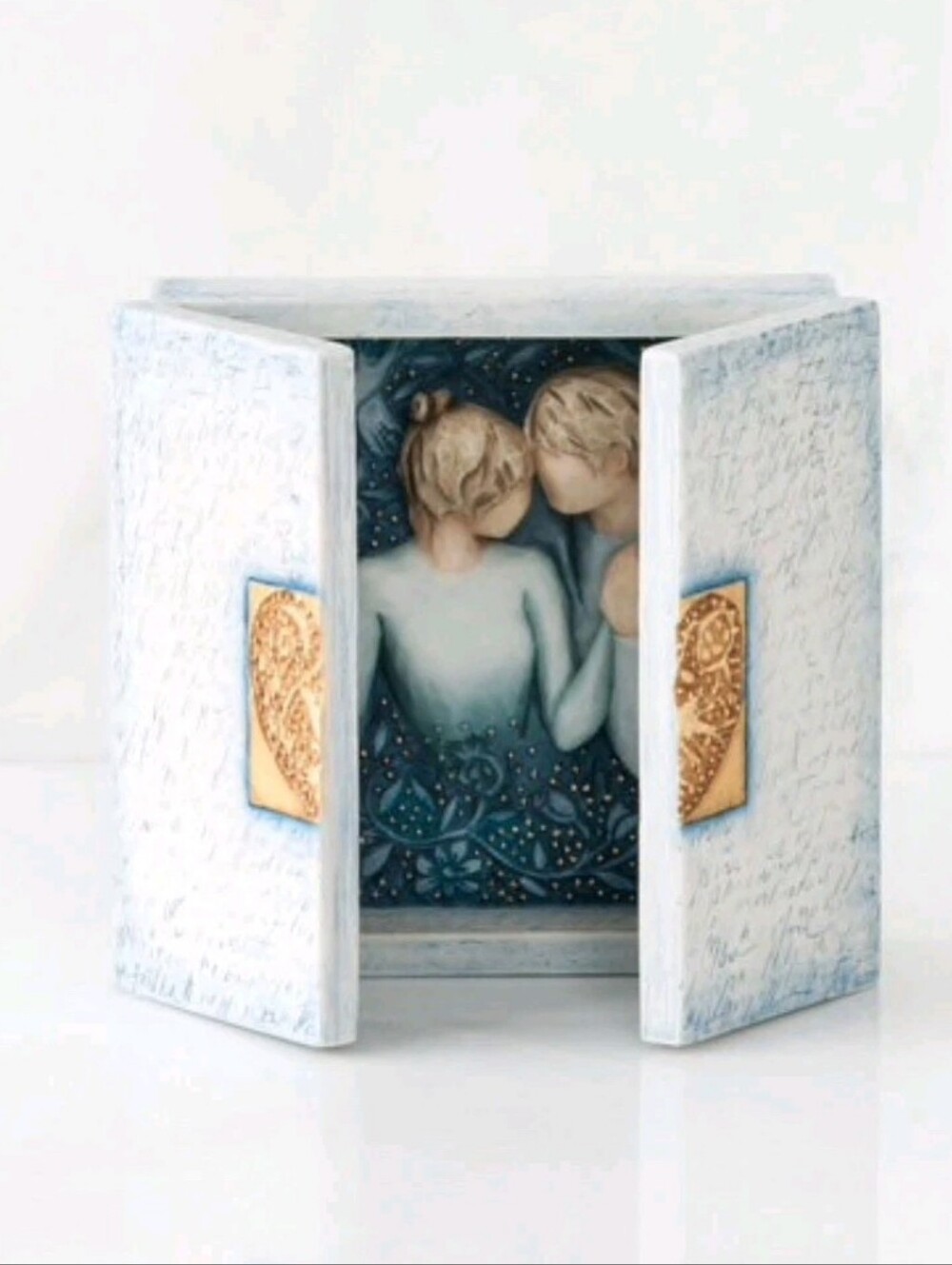 Willow Tree "Duet" Sculpted Triptych Wall Art By Susan Lordi